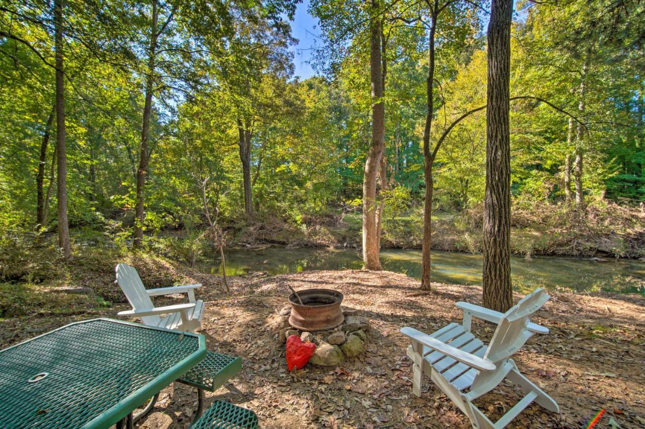 The Treehouse Cabin Creekside Home With Hot Tub! Summerville Exterior photo